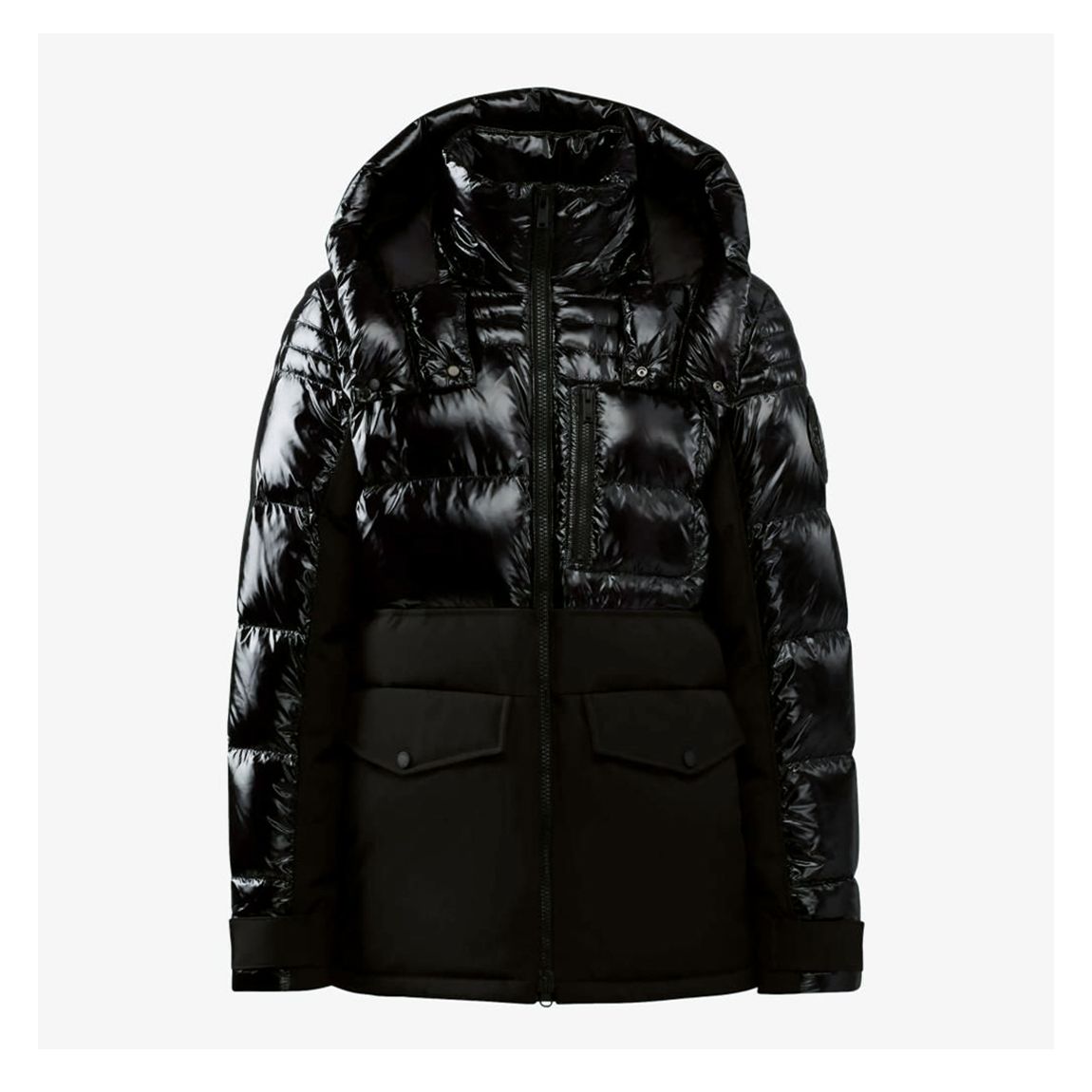 Black Dugald Cotton Puffer Coat main product photo