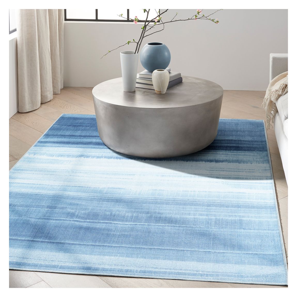 Launder LDR01 300 x 239cm Rug, Aqua main product photo