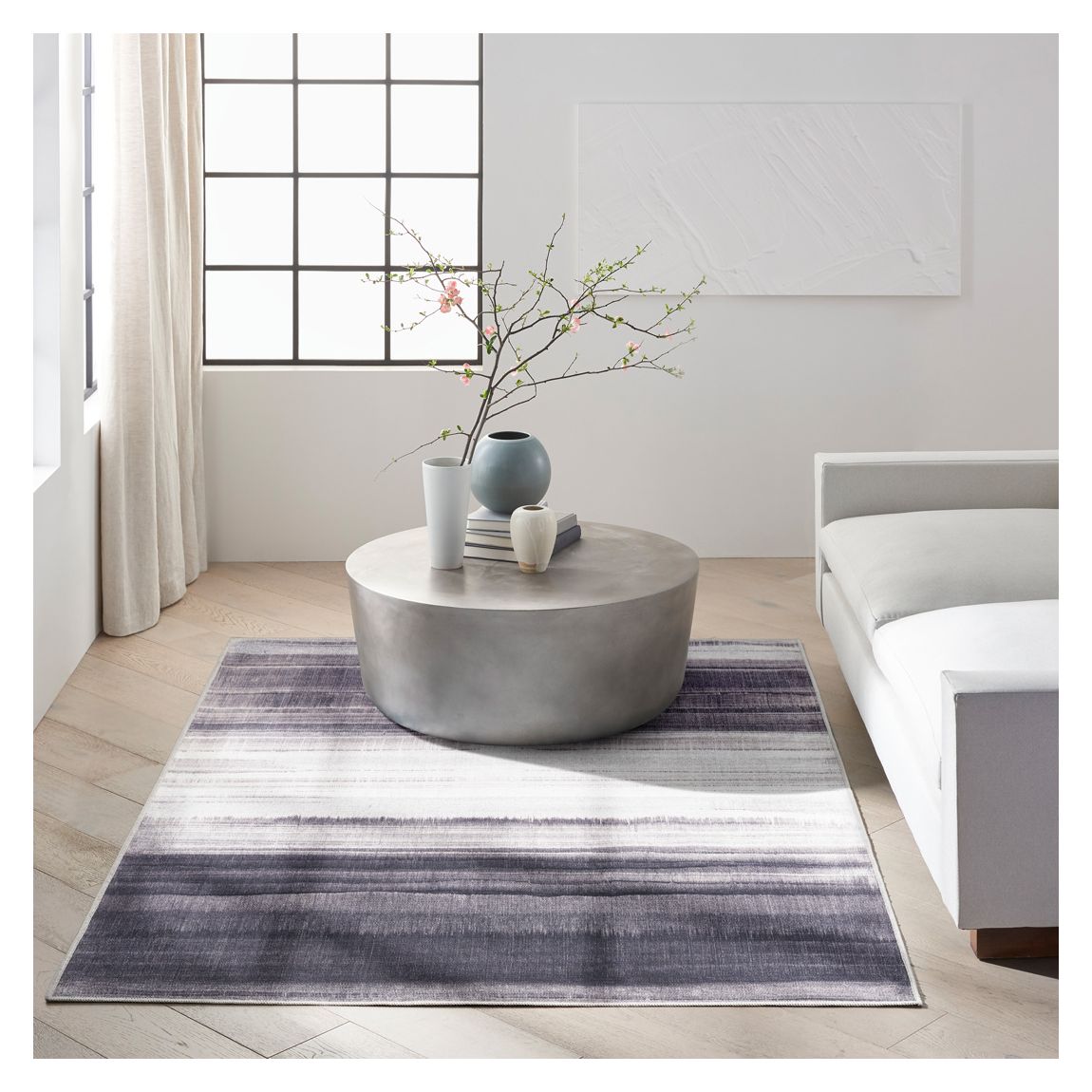 Launder LDR01 221 x 160cm Rug, Ivory/Black main product photo