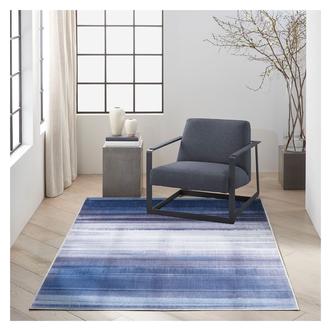 Launder LDR01 221 x 160cm Rug, Navy main product photo