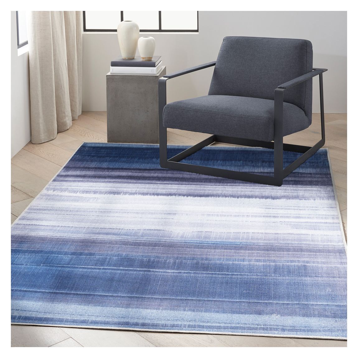 Launder LDR01 300 x 239cm Rug, Navy main product photo