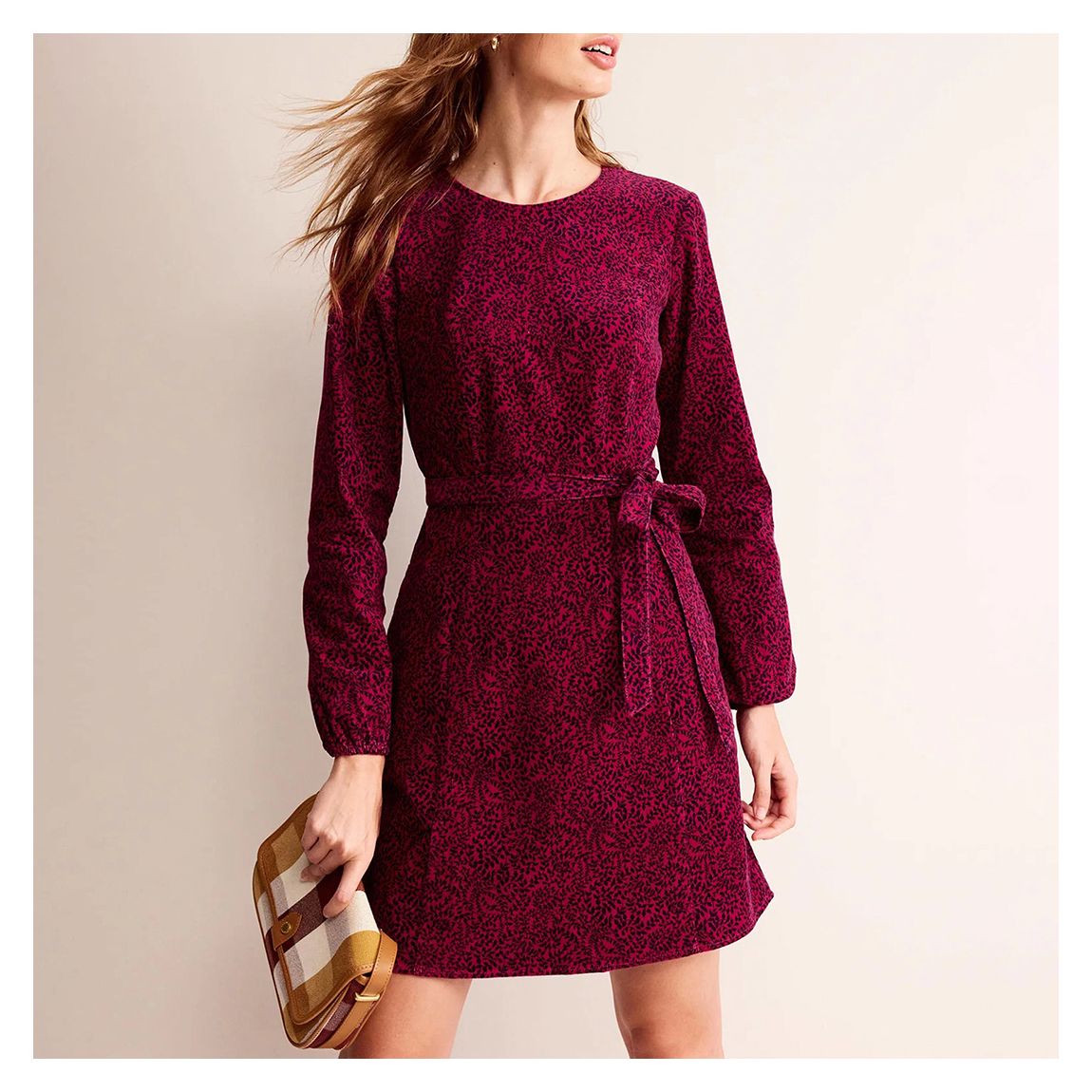 Pink Harriet Cord Dress main product photo