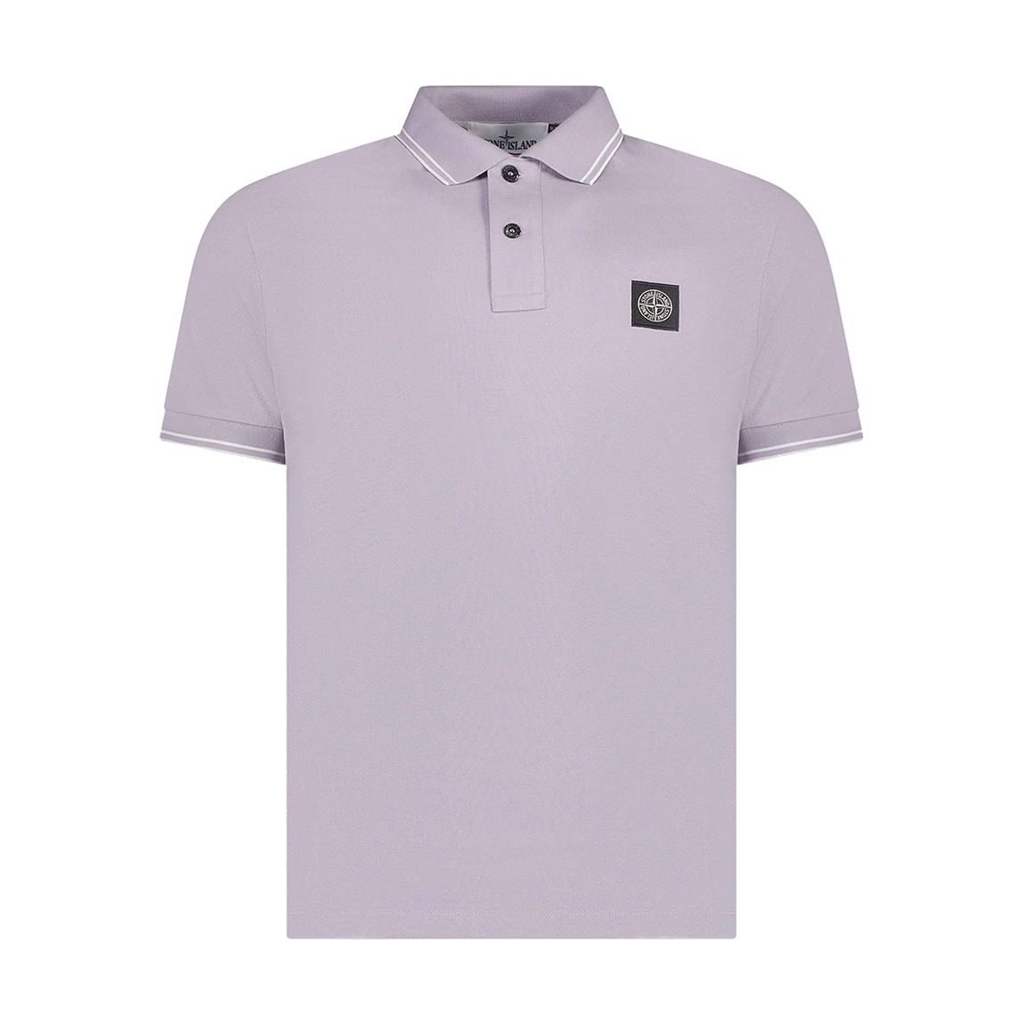 Lavender Pique Cotton Blend Polo Shirt main product photo