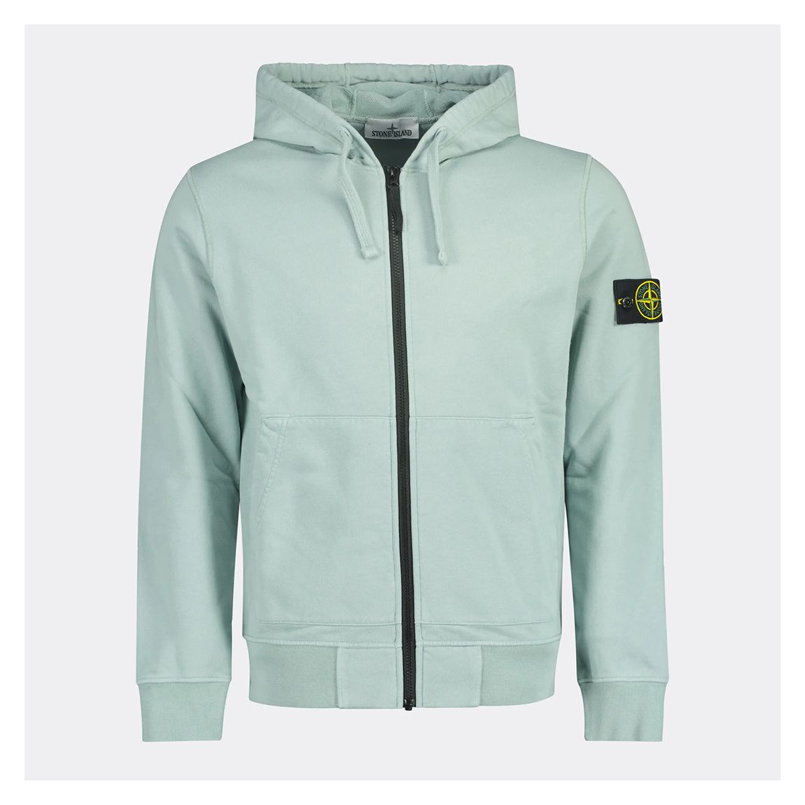 Sky Blue Zipped Cotton Hoodie main product photo