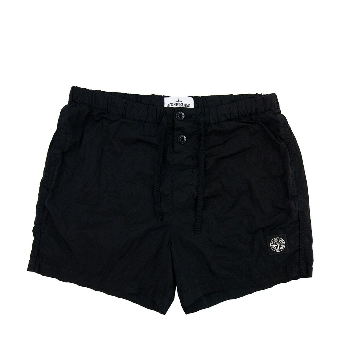 Black Drawstring Waist Swimming Trunks main product photo