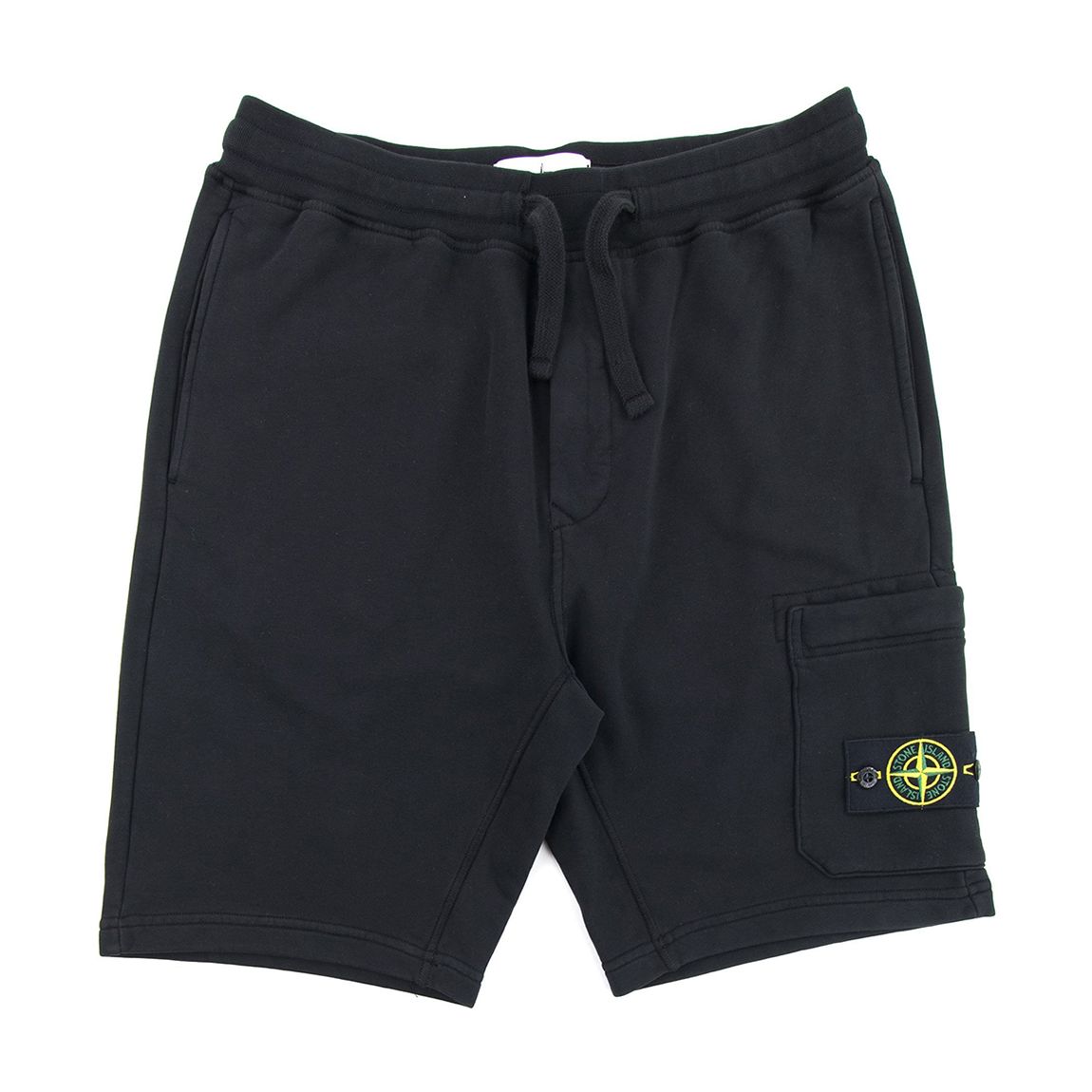 Black Cotton Jogger Bermuda Shorts main product photo