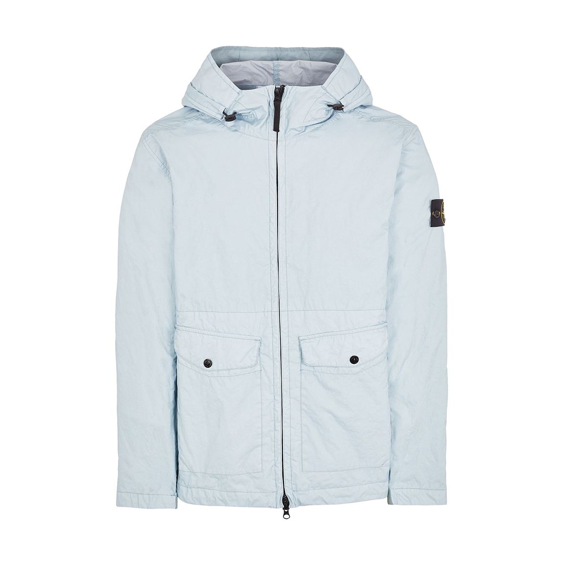 Sky Blue Hooded Quilted Jacket main product photo