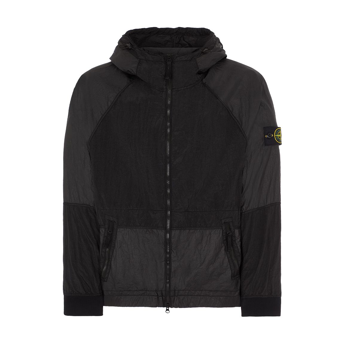 Black Nylon Hooded Jacket main product photo