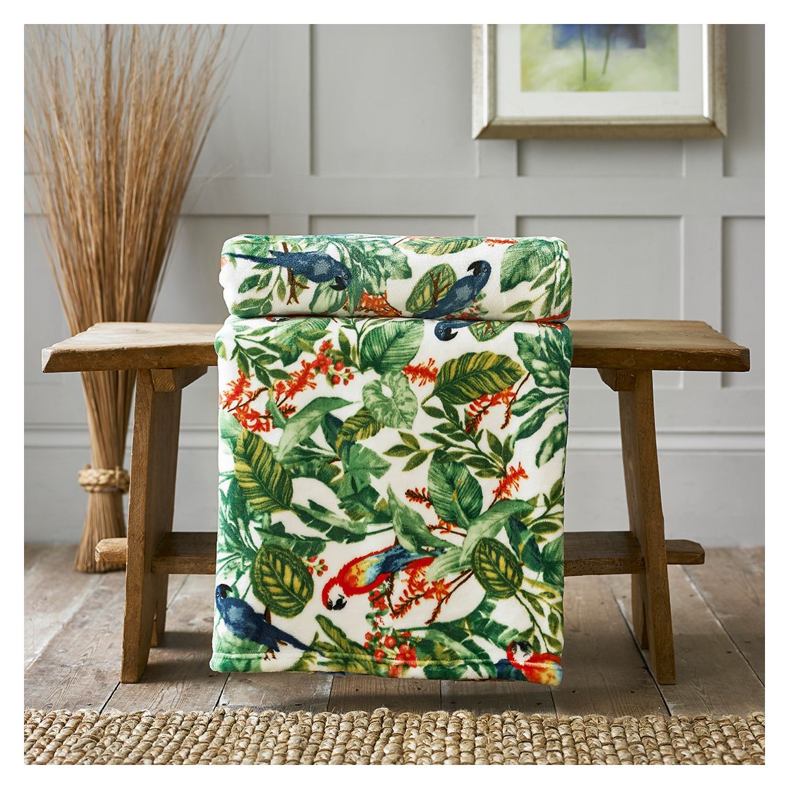Pandemonium Printed Flannel Fleece Throw main product photo