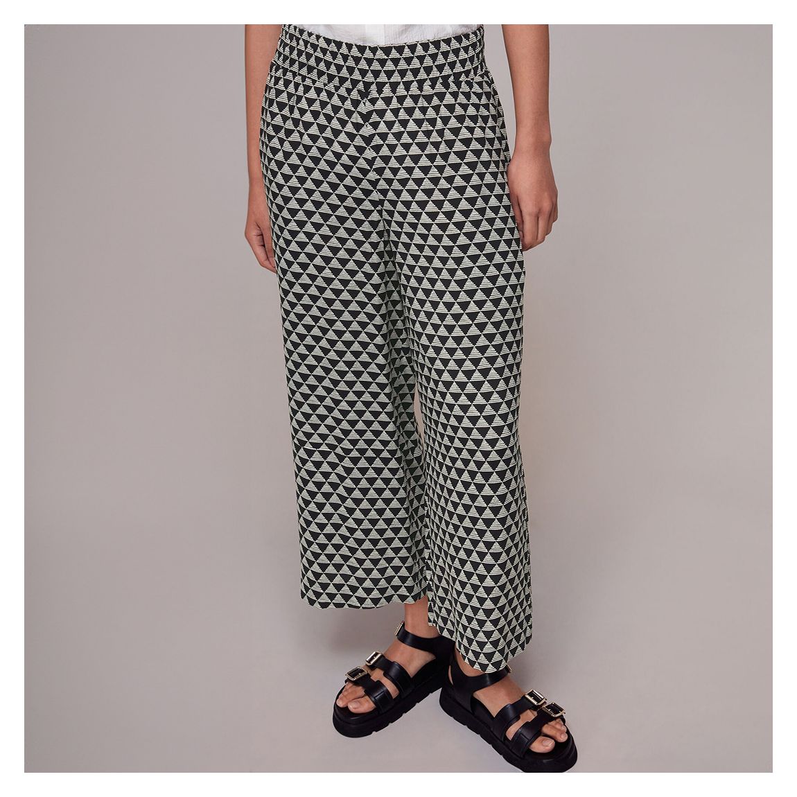 Black Triangle Checkerboard Trousers main product photo
