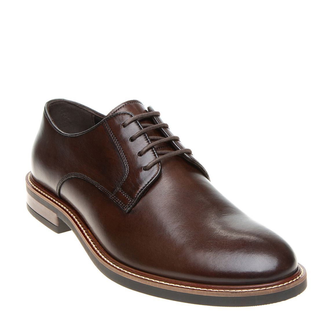 Brown Tanner Plain Derby Shoe main product photo