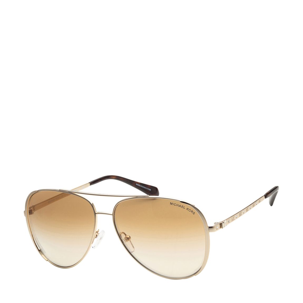 Women's Gold Michael Kors Sunglasses 60mm main product photo