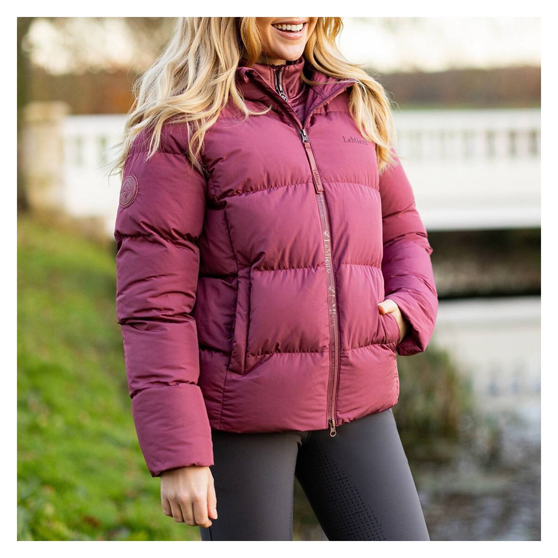Pink Kenza Puffer Jacket main product photo