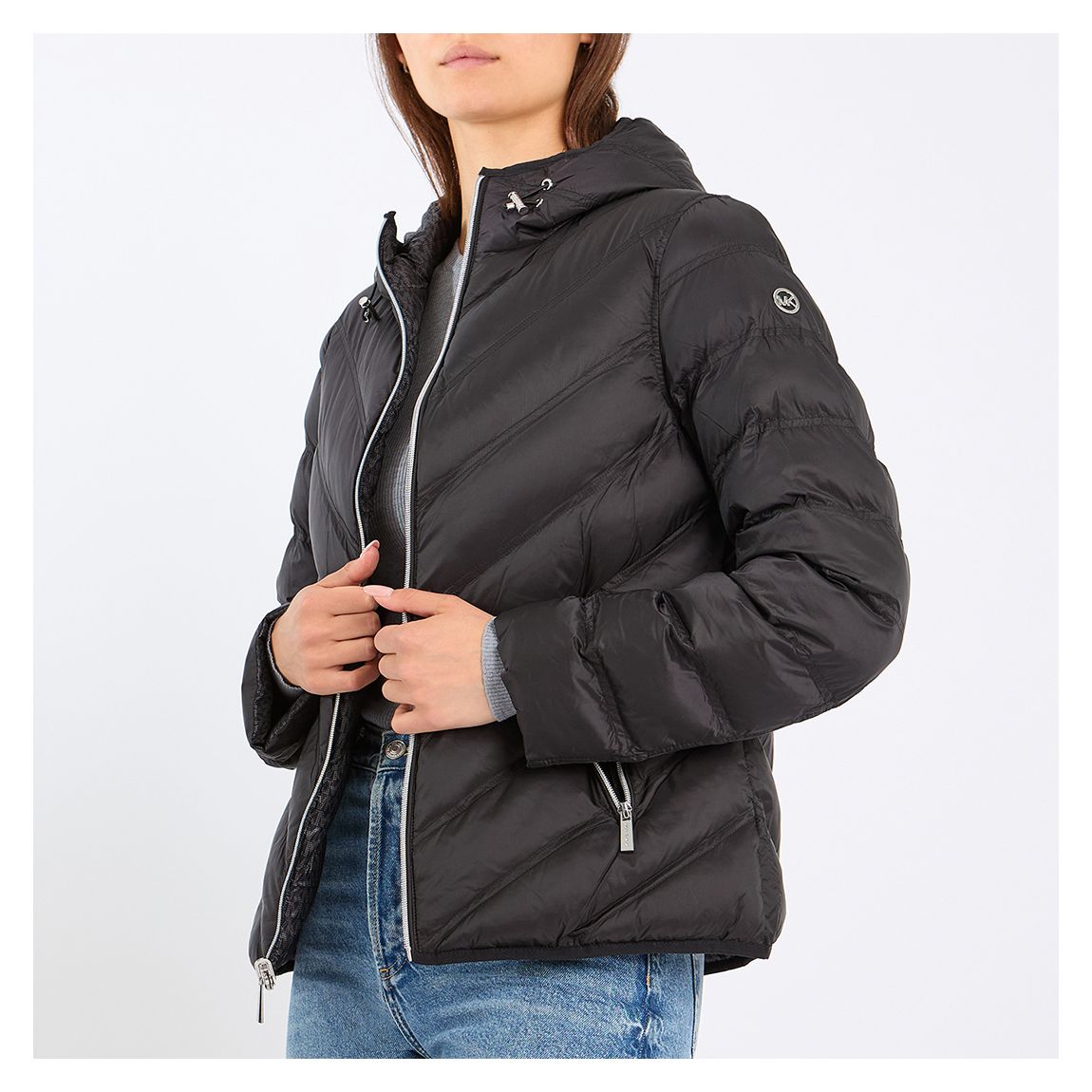 Black Short Lightweight Coat main product photo