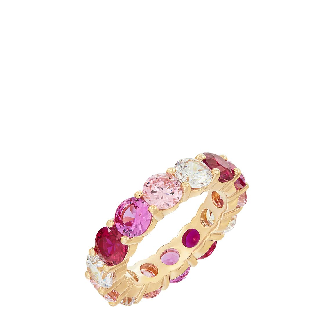 Gold Ombre Ring with Pink Stones main product photo