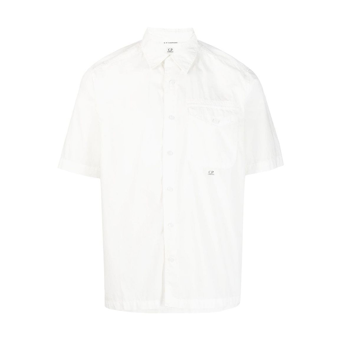 White Popeline Cotton Shirt main product photo