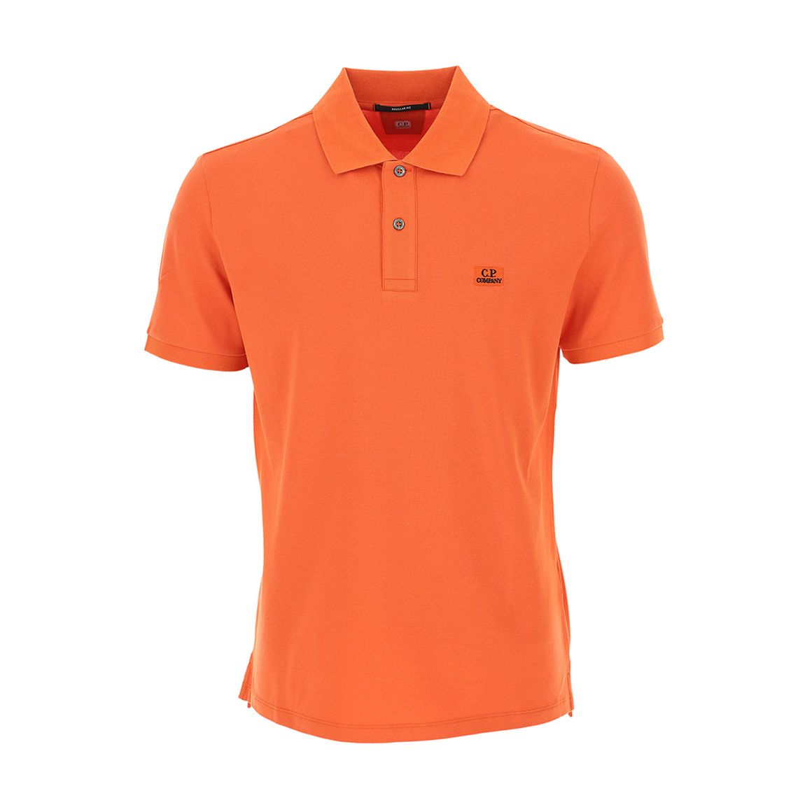 Orange Pique Cotton Polo Shirt main product photo