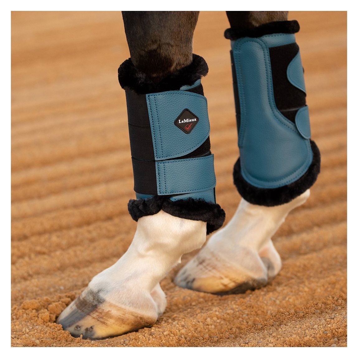 Blue Fleece Lined Brushing Boots main product photo