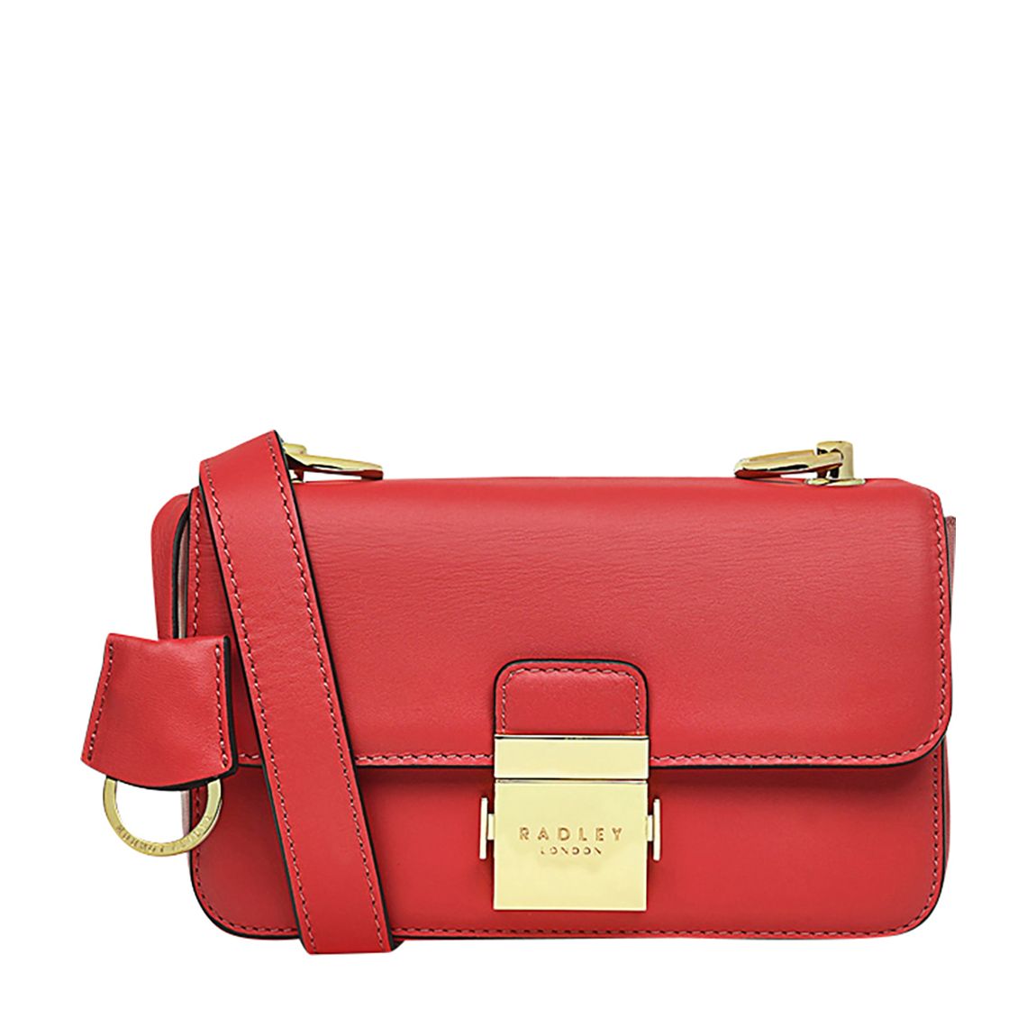 Bright Red Hanley Close Mini Flapover Crossbody main product photo