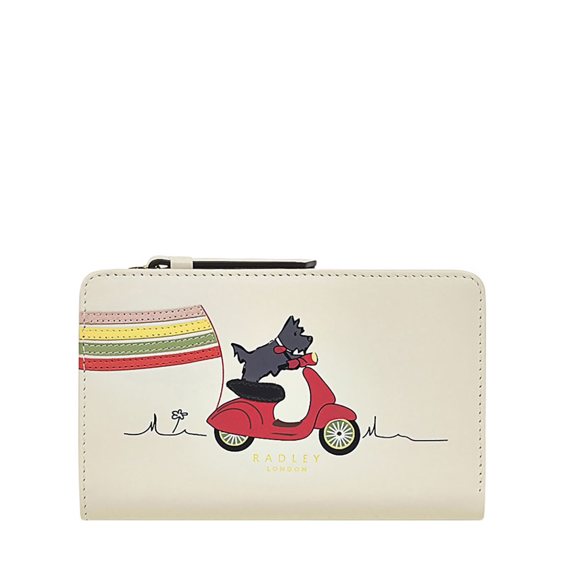 Beige Enjoy The Ride Medium Bifold Purs main product photo