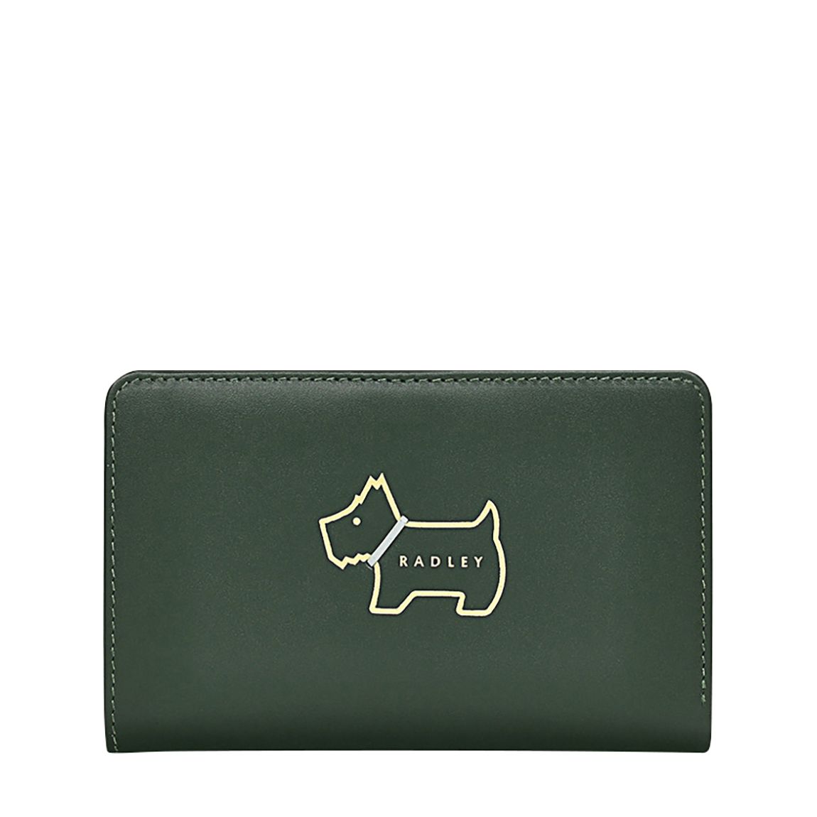 Green Heritage Dog Outline Medium Bifold Purse main product photo
