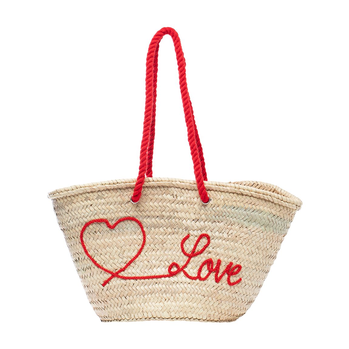 Love Straw Basket Bag main product photo