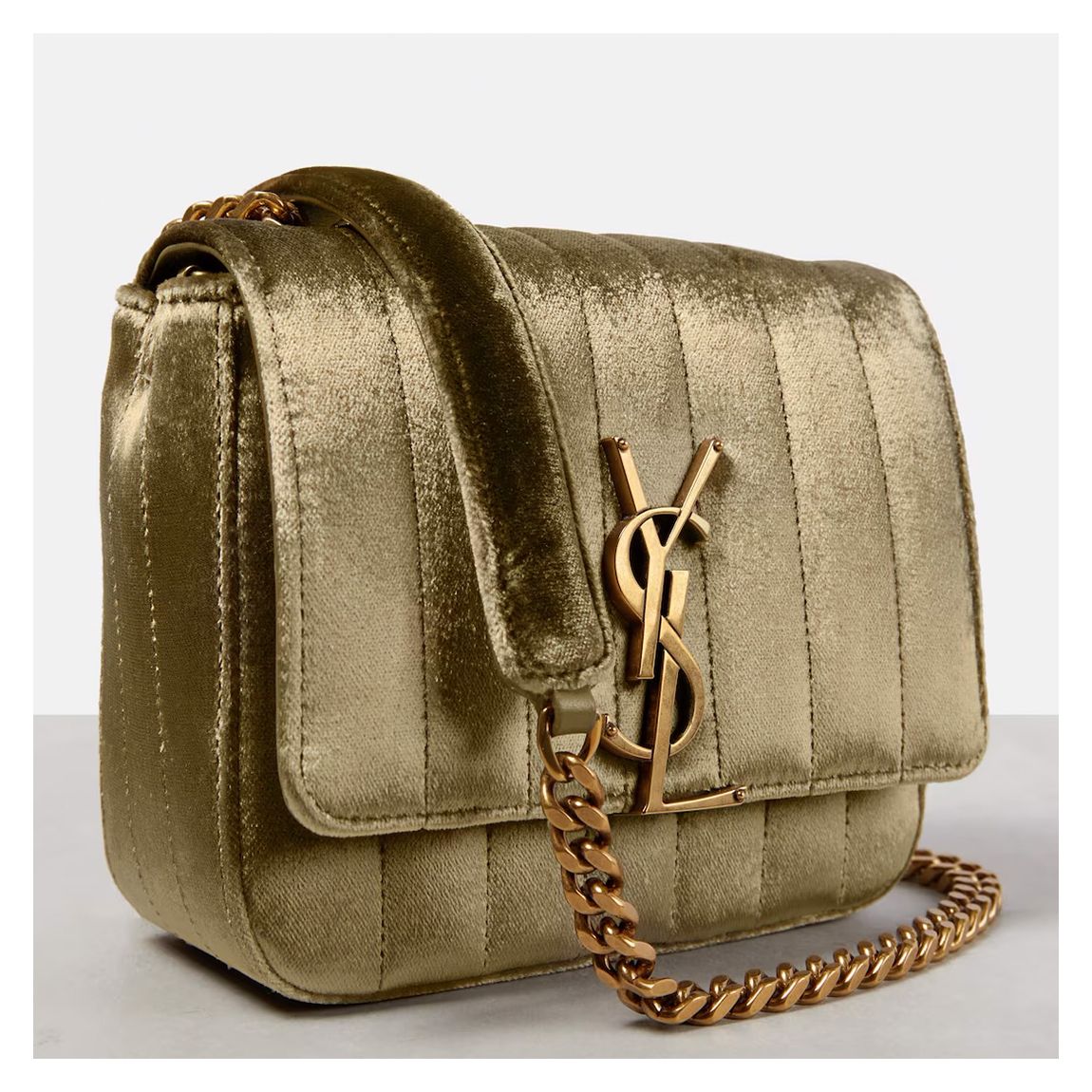 Gold YSL Vicky Chain Bag In Small main product photo