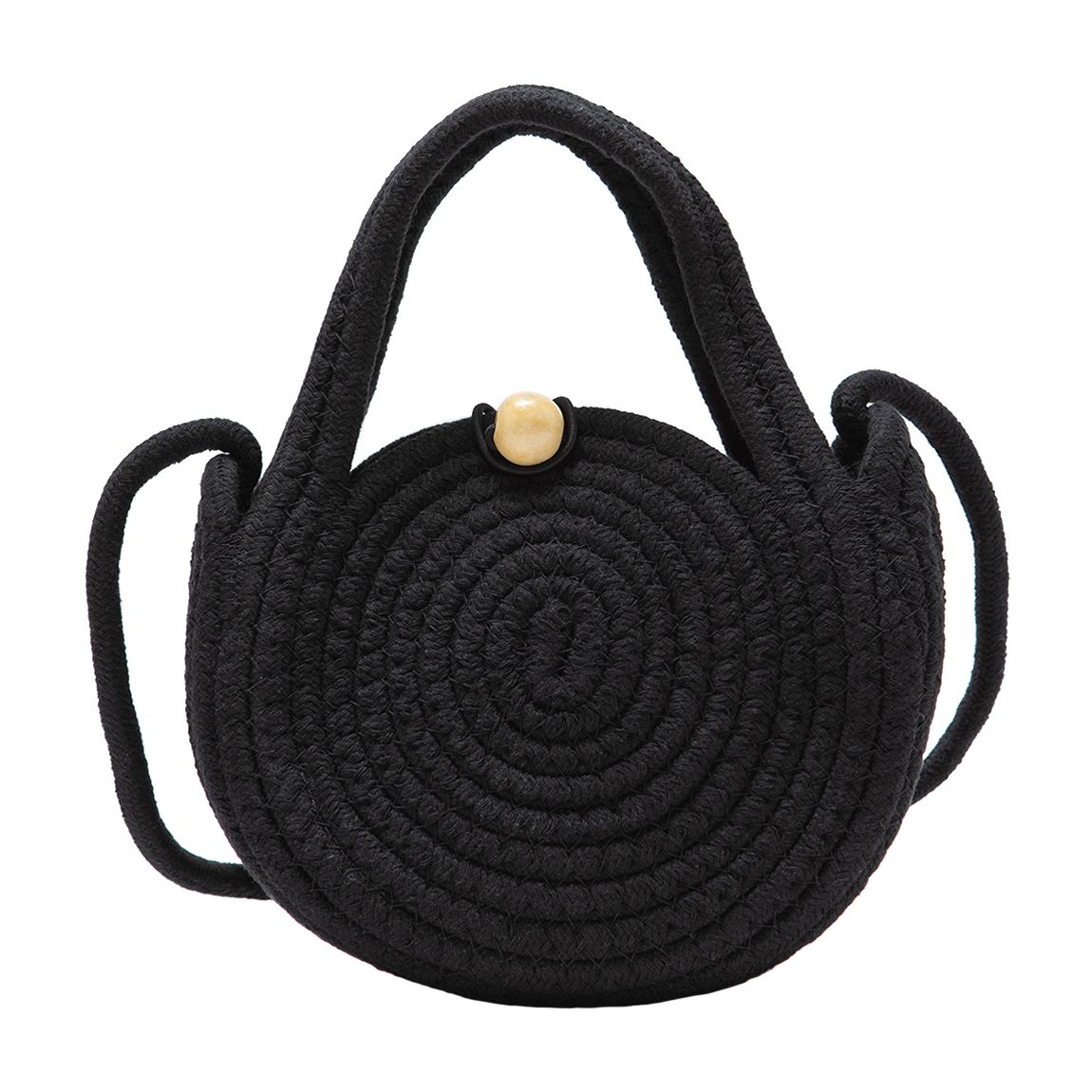 Black Rope Cross Body Bag main product photo