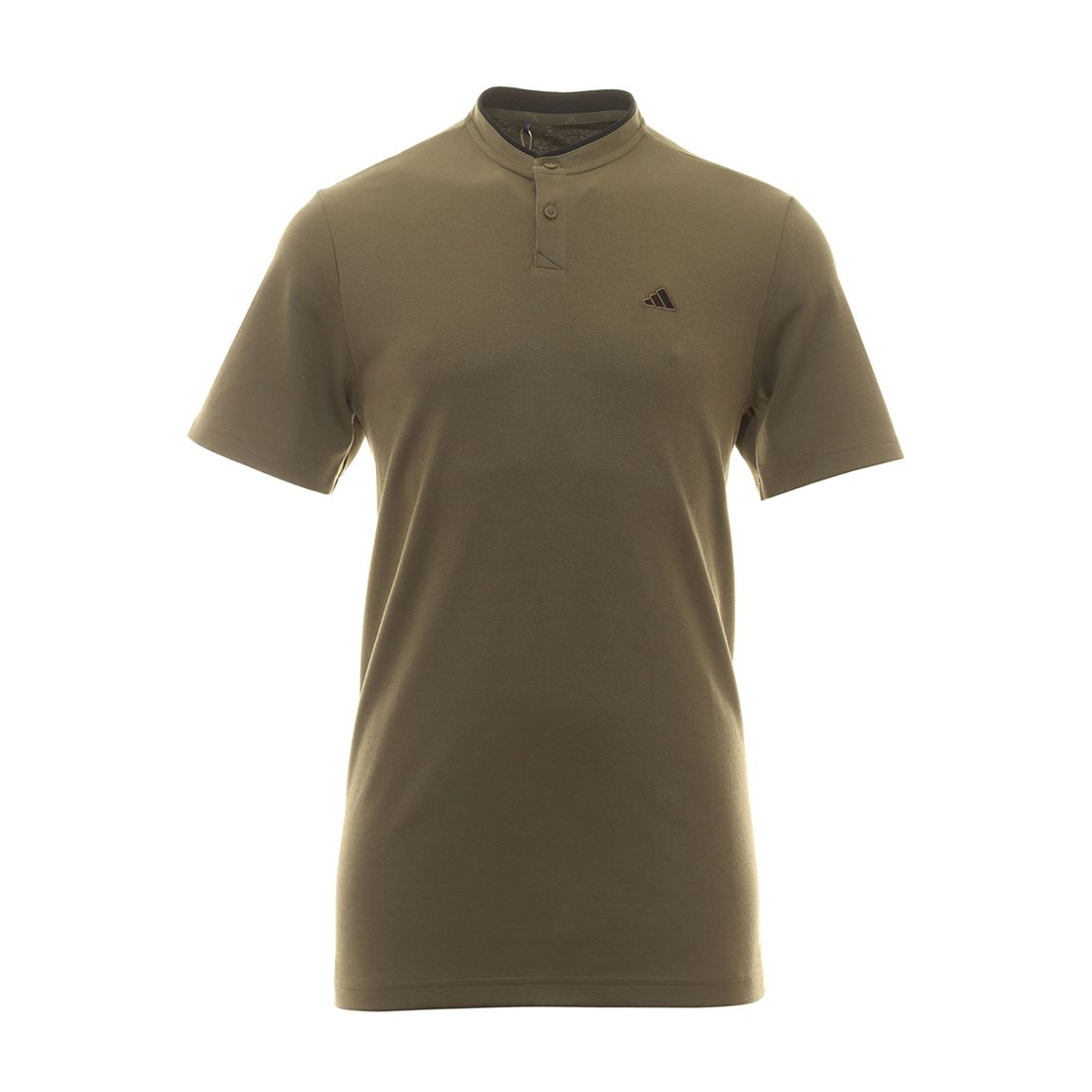 Khaki Adidas Golf Go-To Henley Polo main product photo