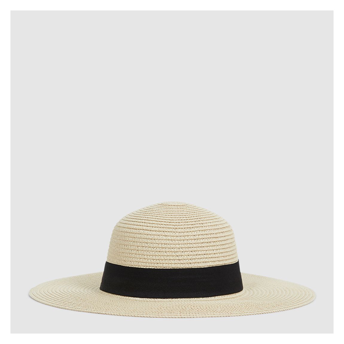 Cream Lexi Woven Wide Brim Hat main product photo