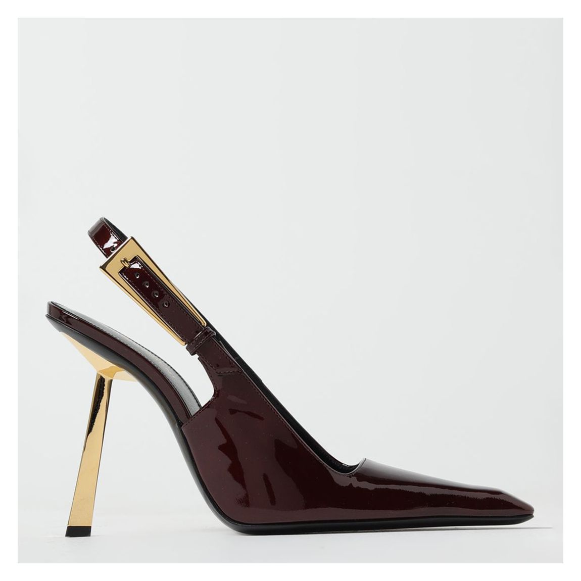 Burgundy Patent Leather Lee Slingback Pumps main product photo
