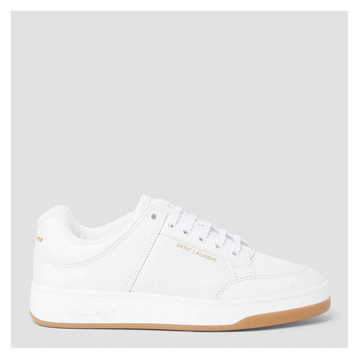 White Leather SL/61 Low Top Sneaker main product photo