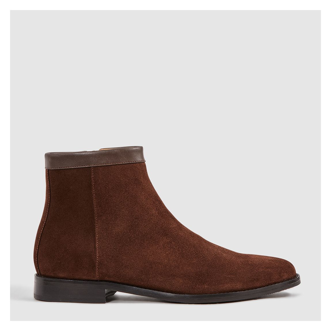 Brown Clay Suede Zip Up Boots main product photo