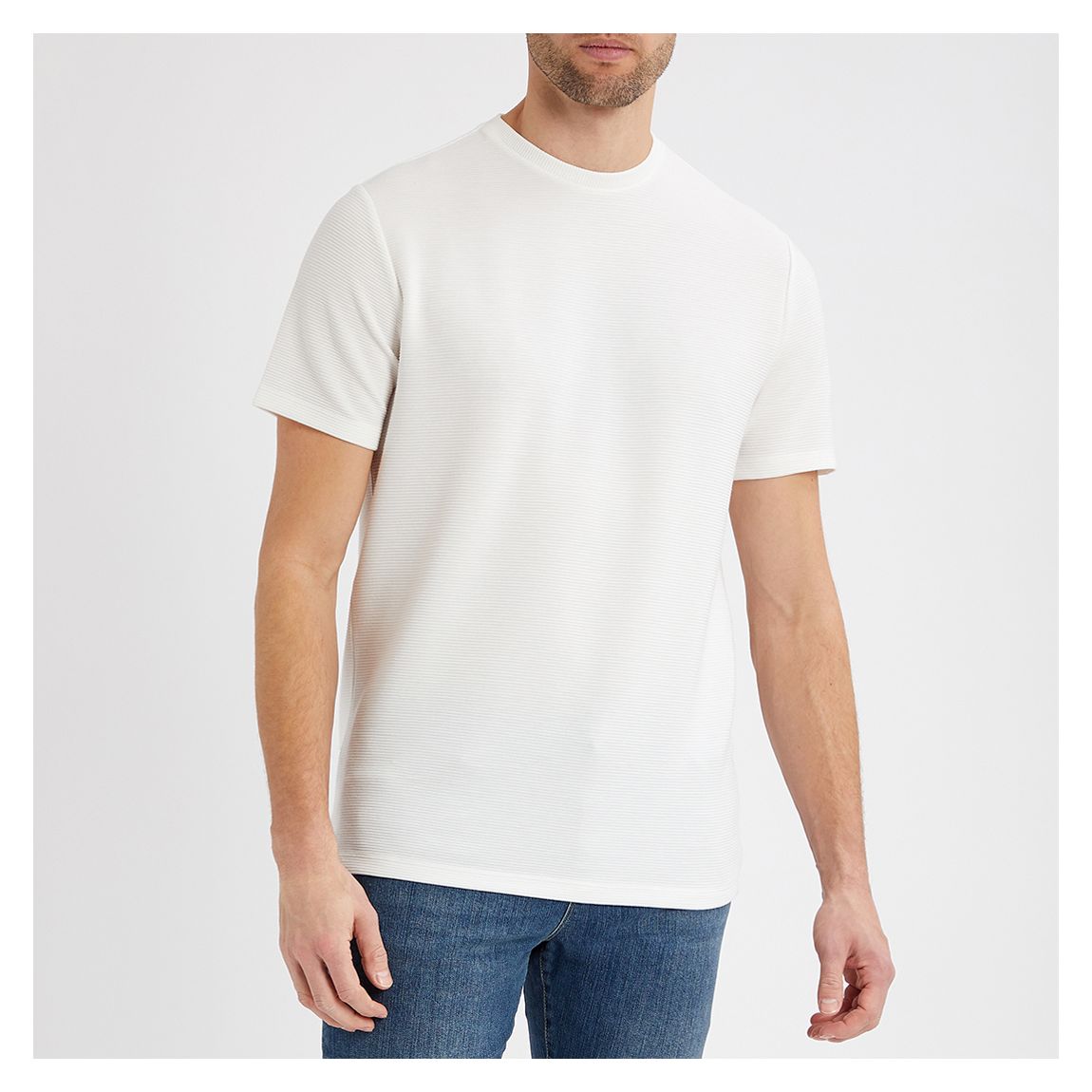 White Phil Textured T-Shirt main product photo