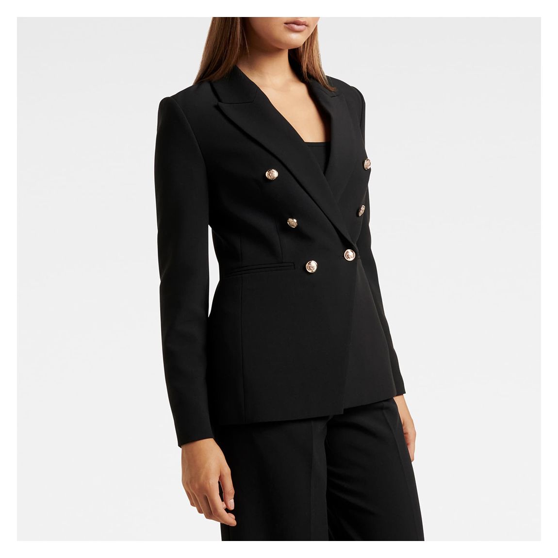 Black Chloe Military Blazer main product photo