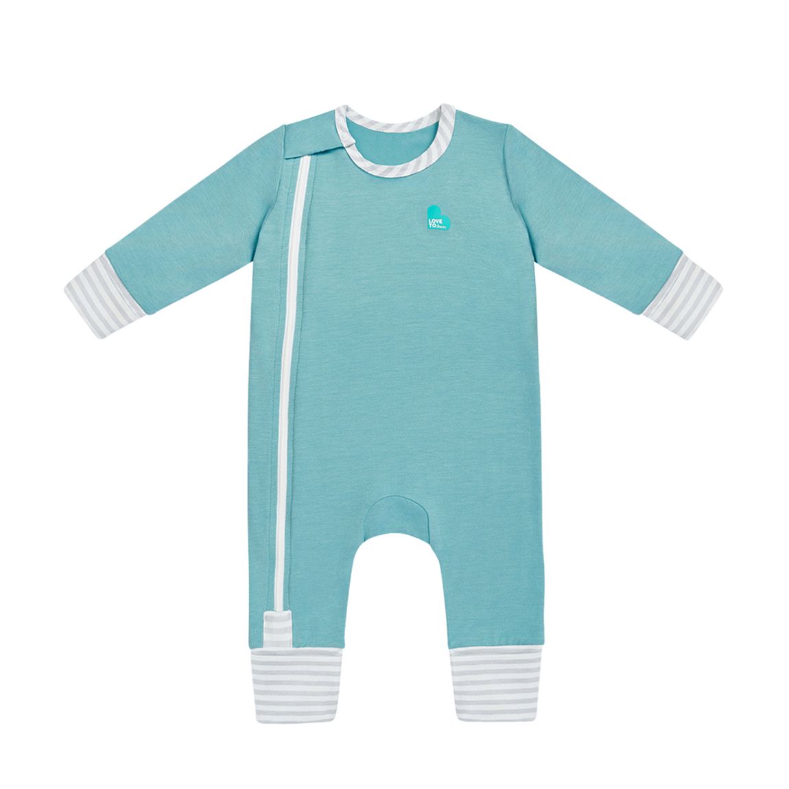 0-3M Footless Romper, Marine Blue main product photo