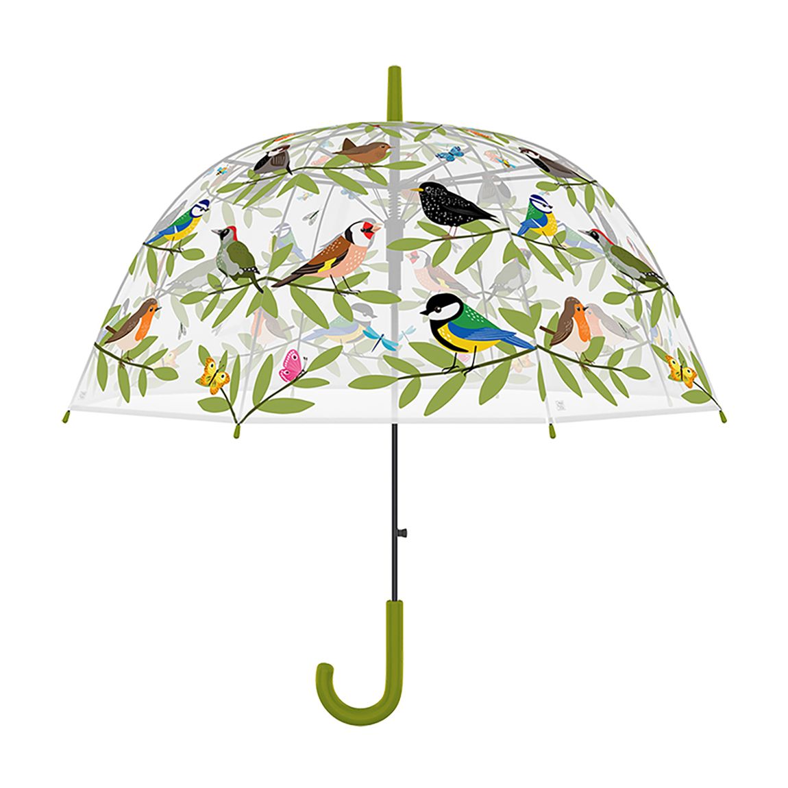 Multi-Colour Transparent Birdcage Walking Umbrella main product photo