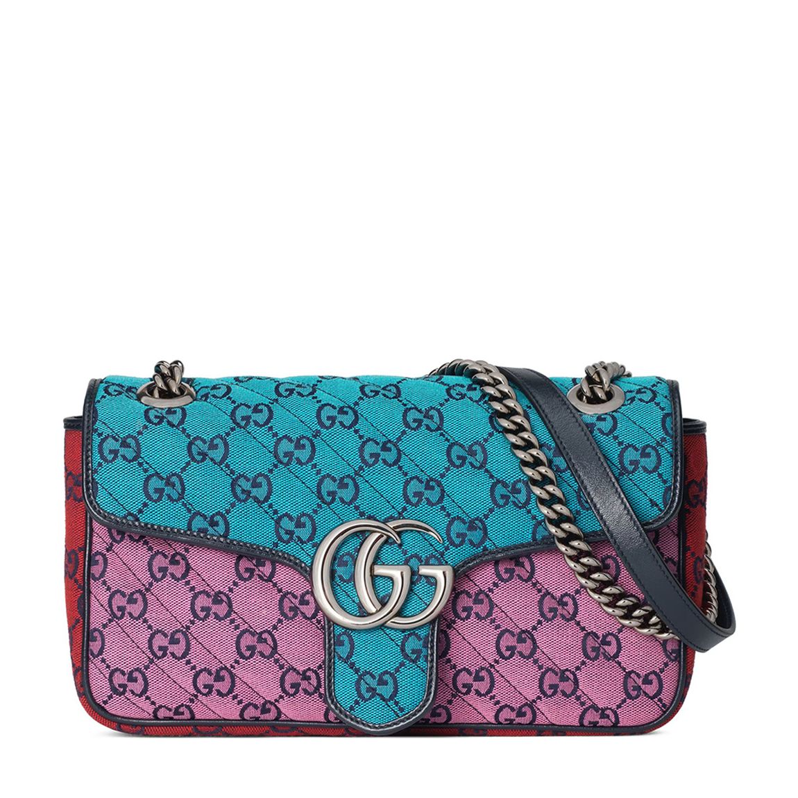 GG Marmont Multicolour Small Shoulder Bag In Pink main product photo