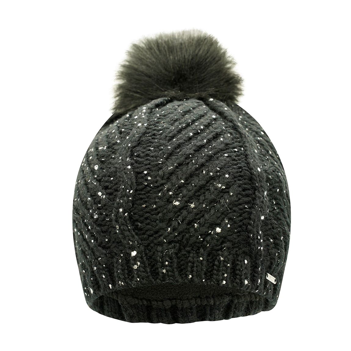 Black Remind Faux Fur Bobble Hat main product photo