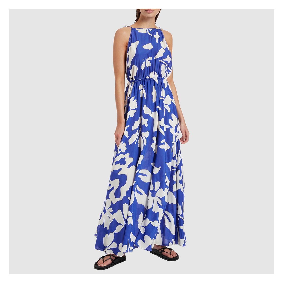 Blue Emporio Backless Maxi Dress main product photo