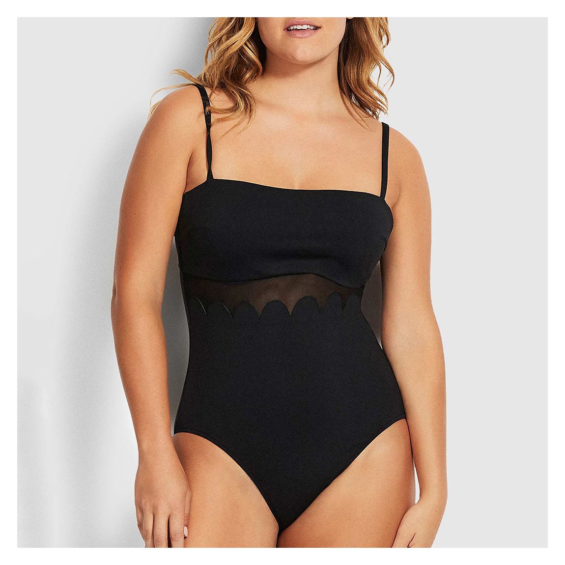 Black Petal Edge Dd Maillot Swimsuit main product photo