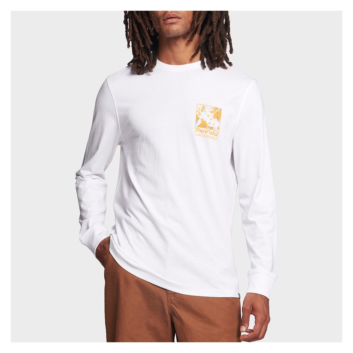 White Yosemite Trail Cotton T-Shirt main product photo