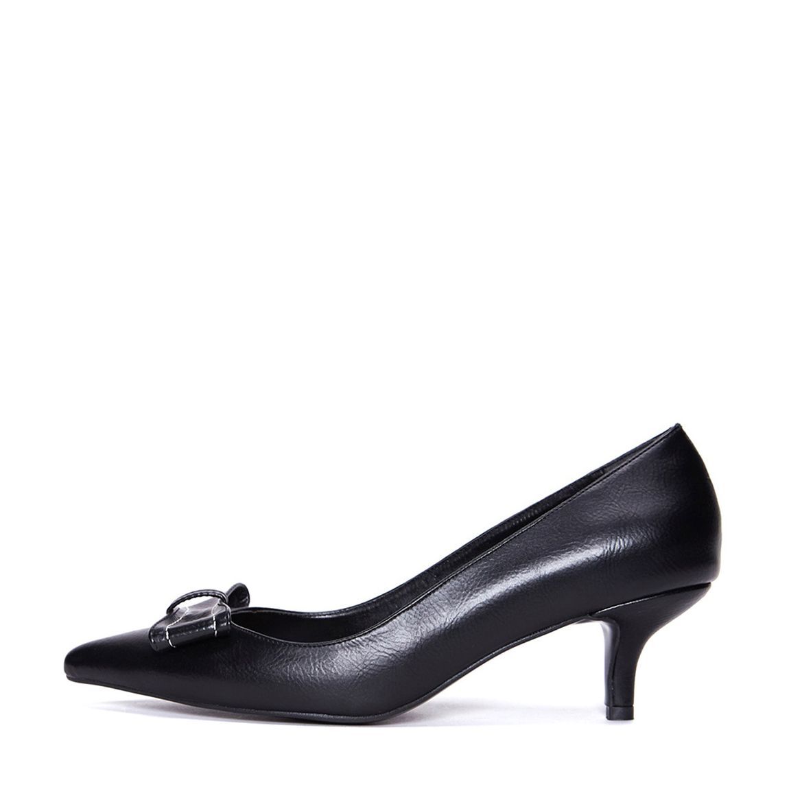 Black Bow Detail Court Heel main product photo