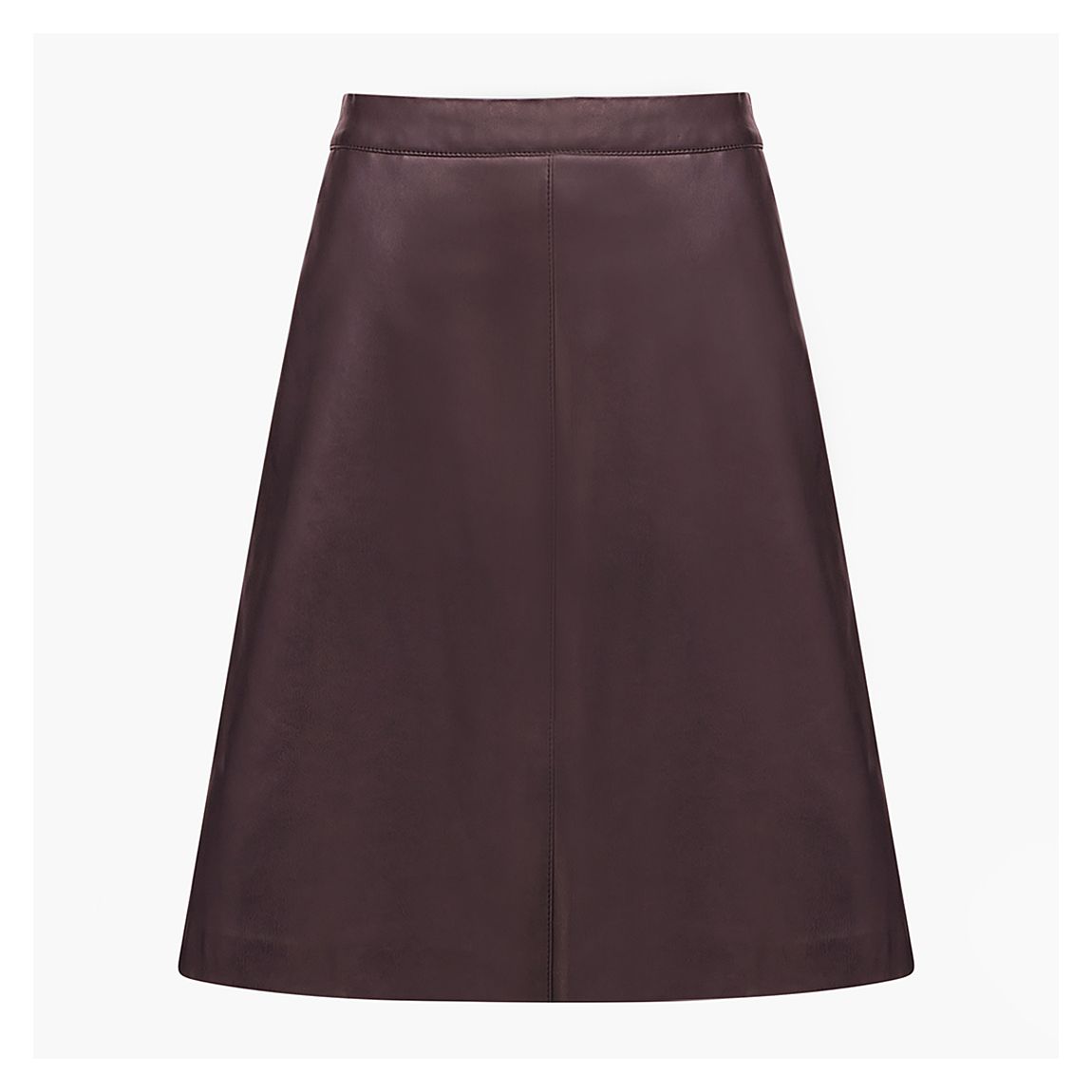 Brown Ania Faux Leather Mini Skirt main product photo