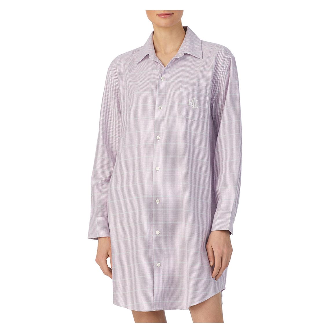 Purple Check Sleepshirt main product photo