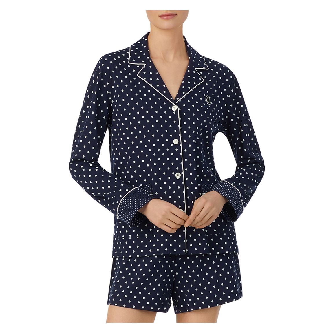 Navy Dot Short Pyjama Set main product photo