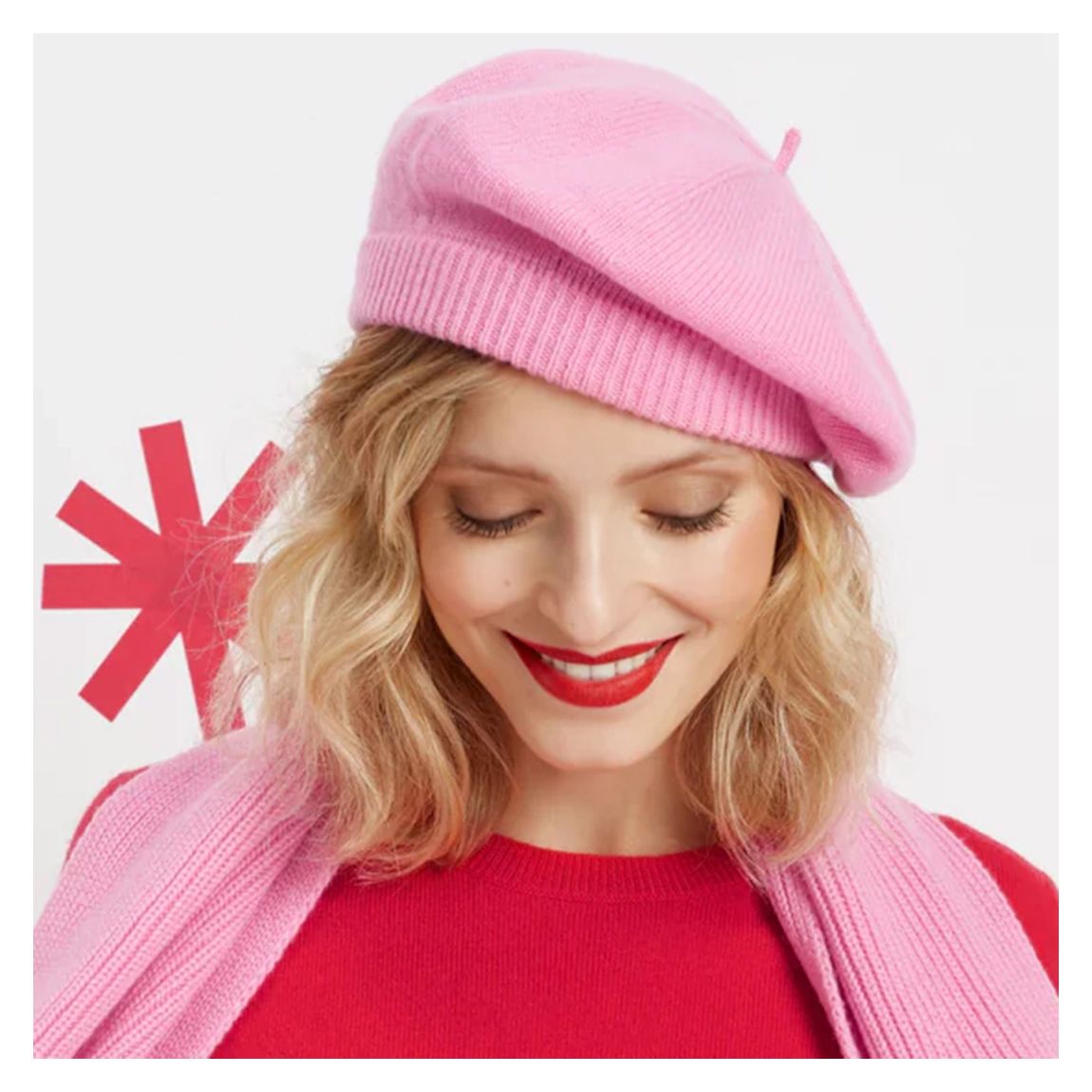 Pink Wool-cashmere Beret main product photo
