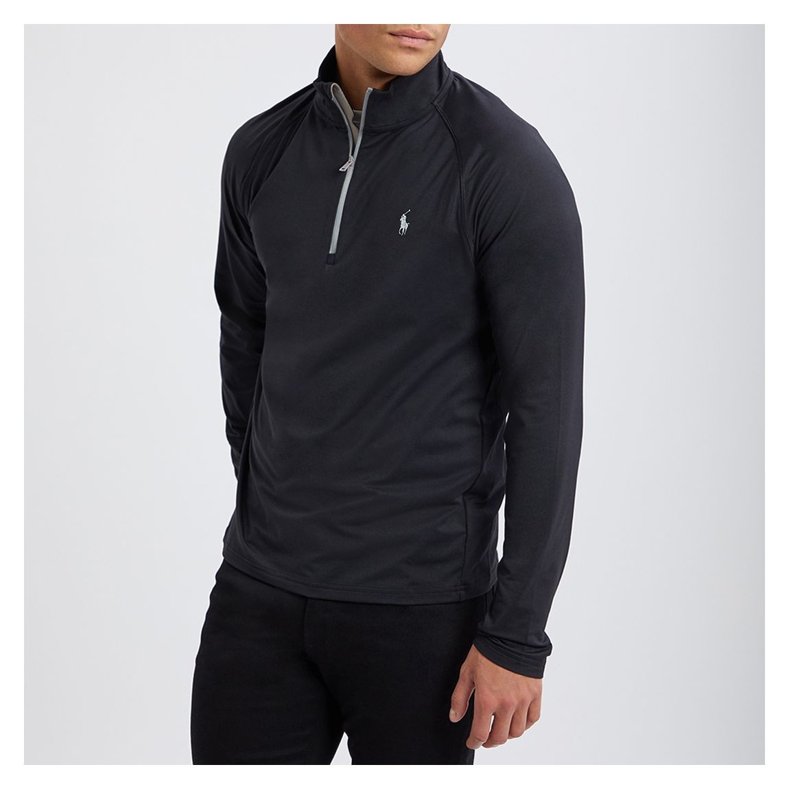 Black Performance Stretch Half Zip Top main product photo