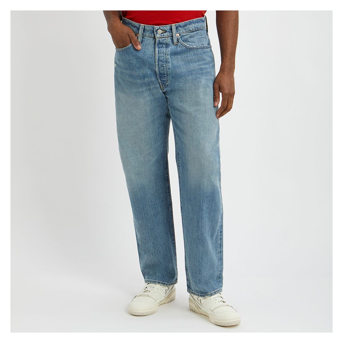 Blue Vintage Classic Straight Leg Jeans main product photo