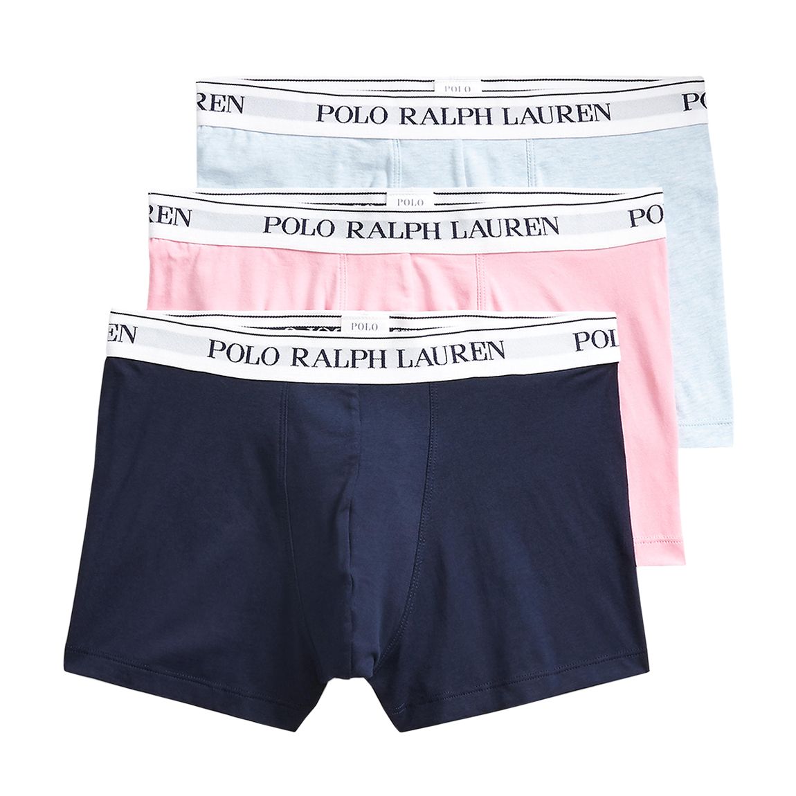 Blue/Pink/Navy 3 Pack Cotton Blend Stretch Boxers main product photo